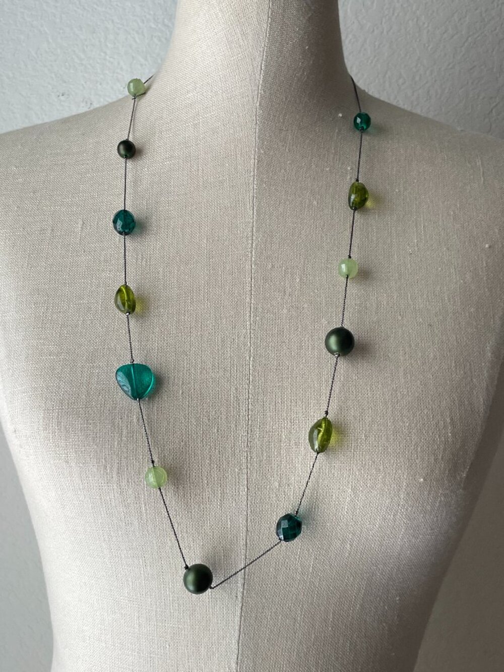 Green Beaded Necklace